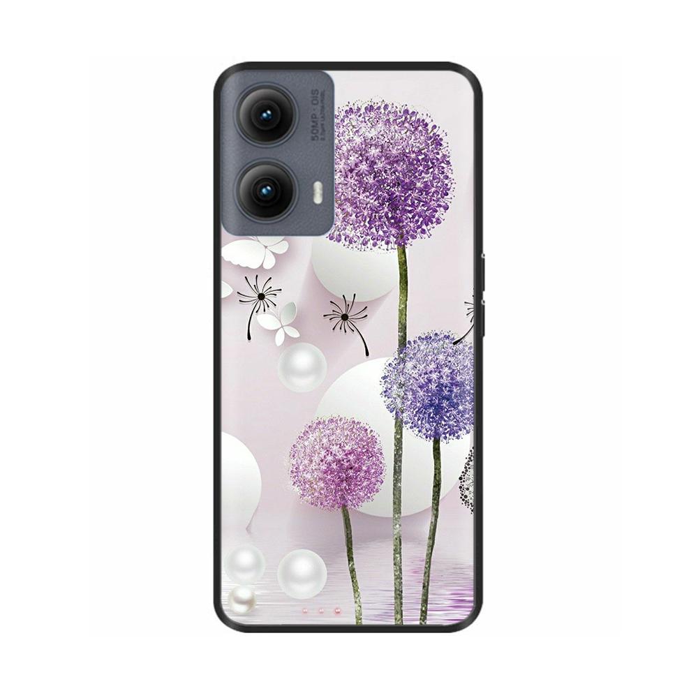 Silicone Casing For Motorola Edge 2024 Case Lovely Cartoon Soft TPU Black Cover For Moto Edge 2024 6.6" Shockproof Fundas Capa