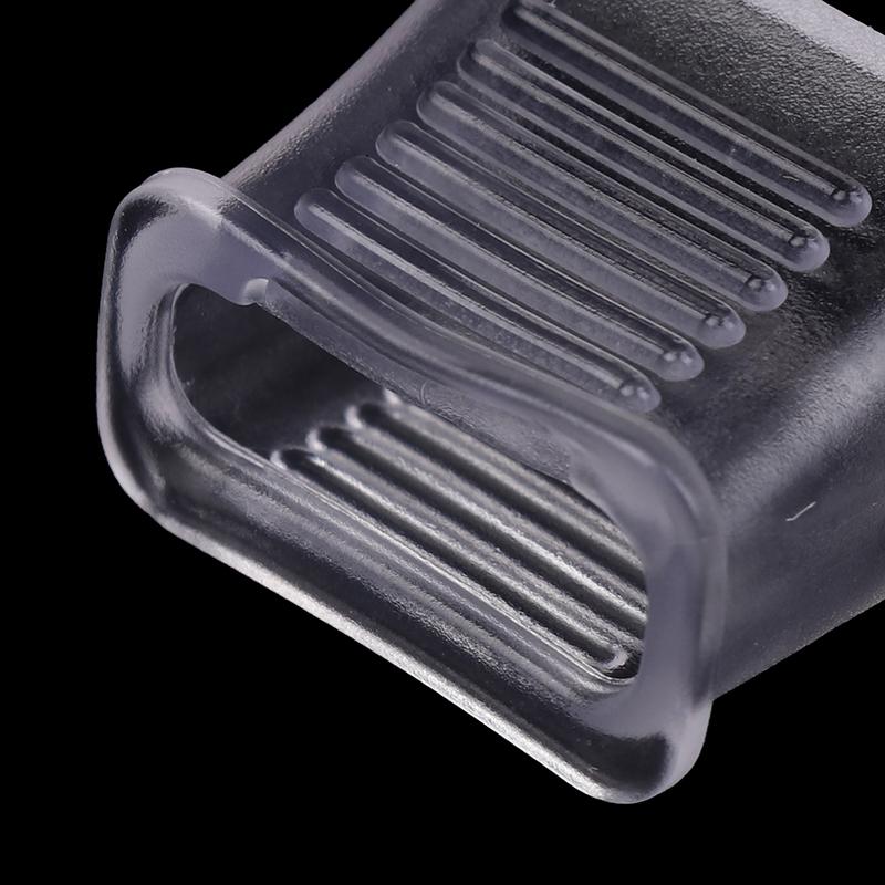 10Pcs Referee Whistle Cover Transparent White Whistle Cushioned Mouth Grip Soccer Referee Whistle Protective Accessories