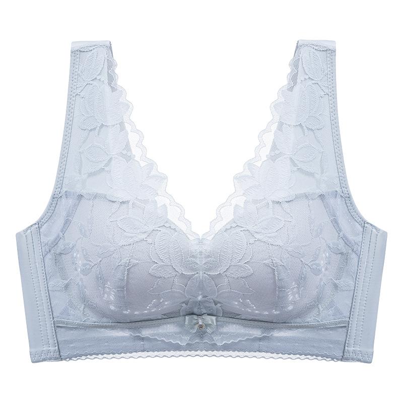 Sexy Lace Bra Women's Thin Anti Sagging Bra No Steel Ring Bra