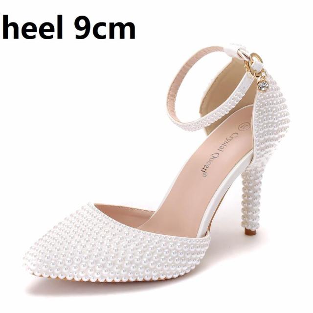 pearl heels ivory