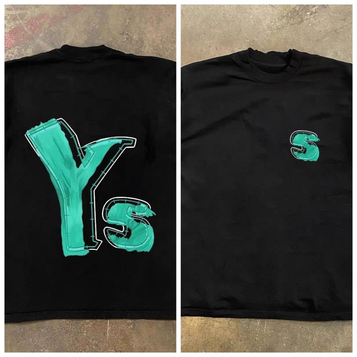 

Highend pure cotton shortsleeved Tshirt trendy brand loose and casual Americanstyle cool and bold style L
