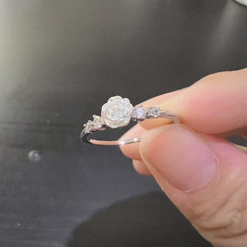 

Новый дизайн Sense Fashion с микроцирконом и камелией, персонализированное кольцо