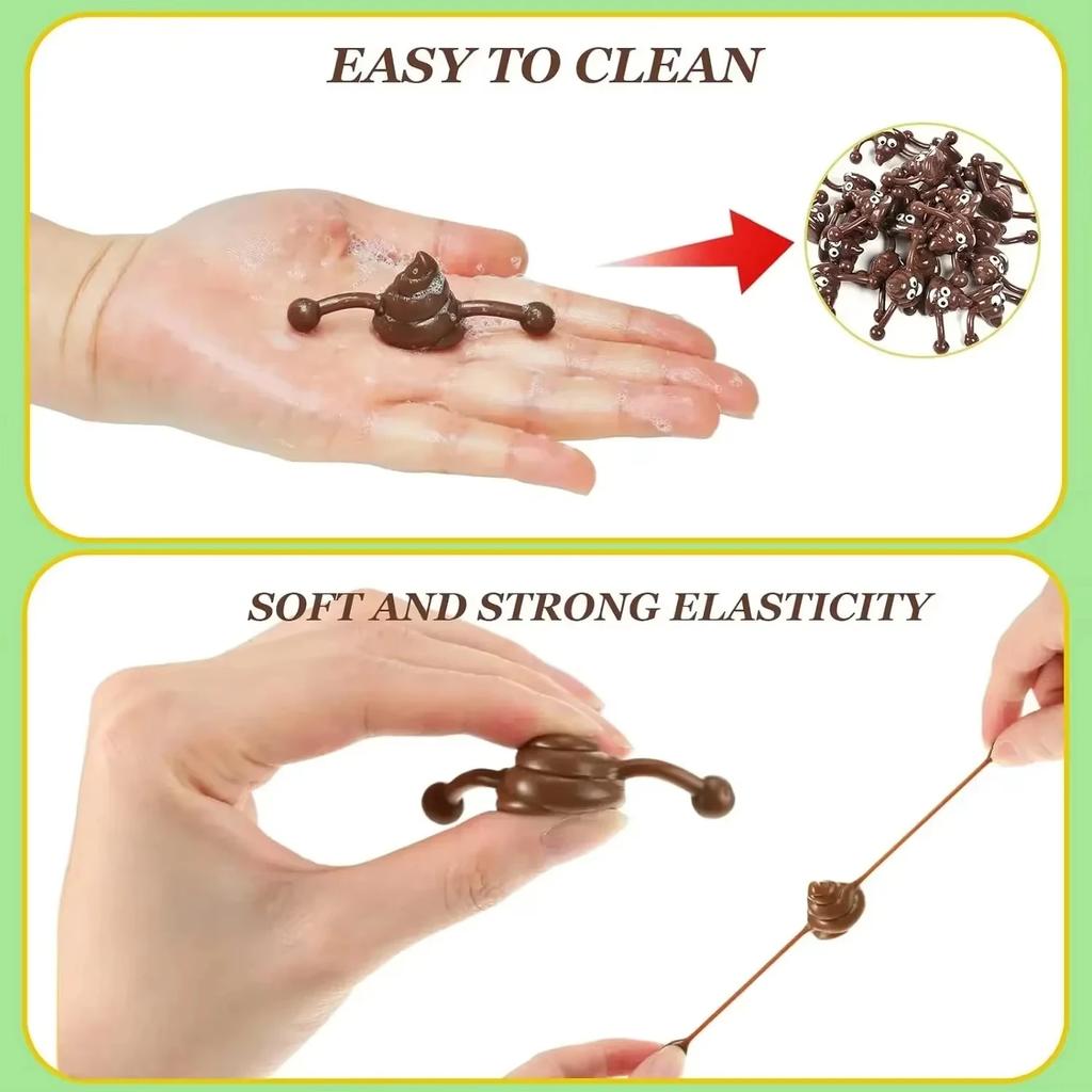 Humorous Shooting Slings Prank Fake Squeeze Poop Poo Activity Antistress Children's Day Stress Relief Toy Children Birth Date Celebration Present