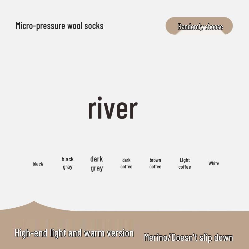 Women's Merino Wool Knee-High Socks - Light, Warm, Ribbed Leg Warmers for Autumn & Winter