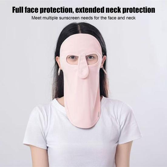 Ochrana obličeje proti slunci Ledové hedvábí Chladivá pokožka Ultralehká Prodyšná látka Ochrana celého obličeje a krku Kryt z ledového hedvábí