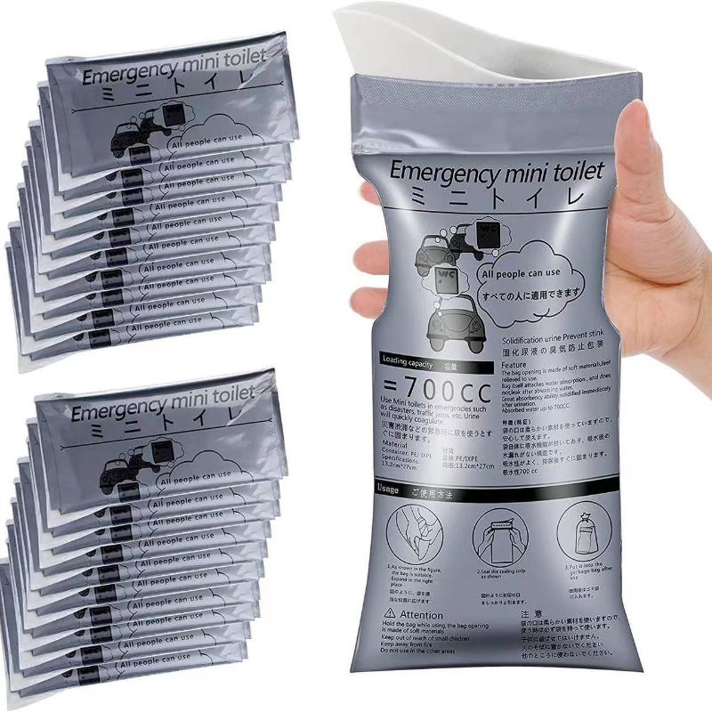 1/5/10Pcs Vehicle Emergency Urine Bag Disposable Urine Bag Traffic Jam Self-Driving Travel Unisex Portable Toilet