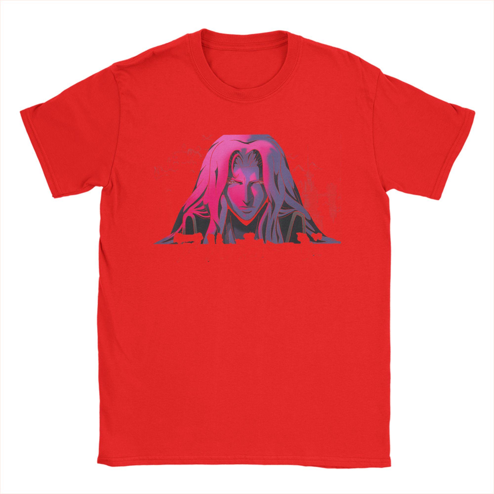 

Мужские футболки Castlevania Alucard с иероглифами Замок Хоррикудзи Хлопковая одежда Винтажные футболки с коротким рукавом и круглым вырезом Оригинальные футболки S
