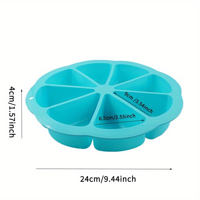 1pc Silicone Triangle Cake Mold - Non-stick, 8-hole Baking Pan, Suitable for Brownies, Muffins, Cupcakes, Etc.- Perfect for Weddings, Holidays
