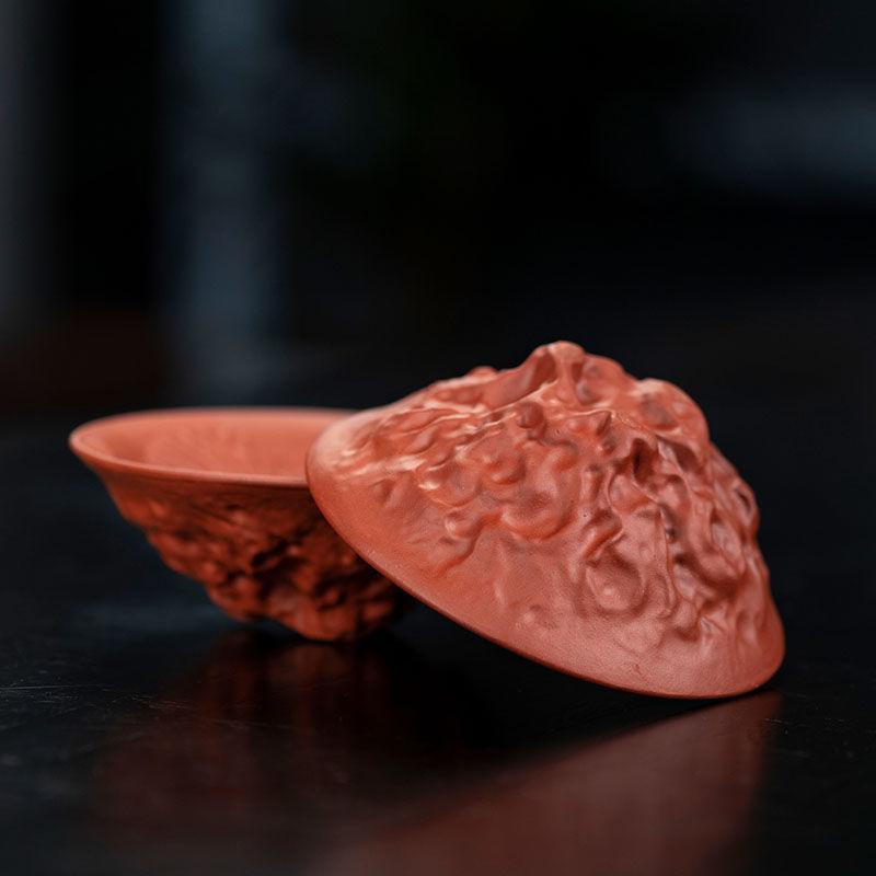 Handmade Pu Erh Purple Clay Cup Dragon Cup Phoenix Cup Three-dimensional Relief Carving Purple Clay Cup Tea Ceremony Accessories