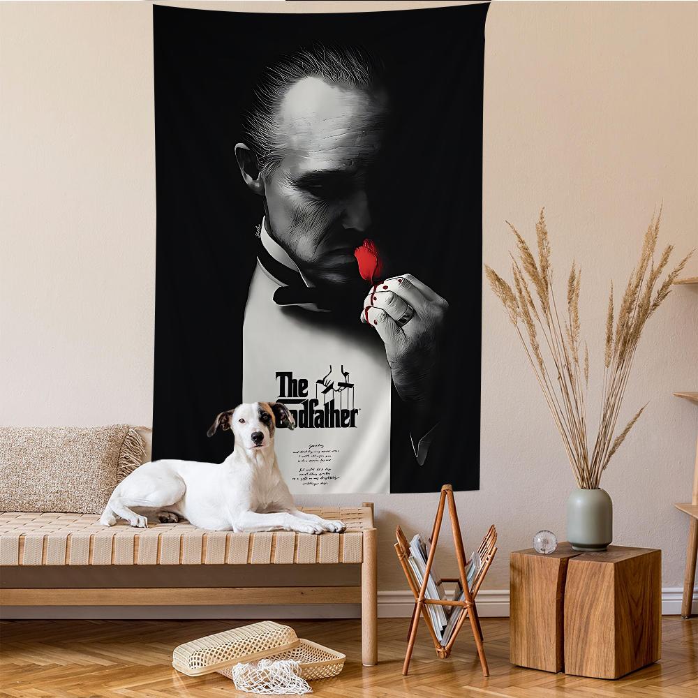 The GGodfather Movie Cartoon Tapestry Art Science Fiction Room Home Decor Wall Hanging Home Decor