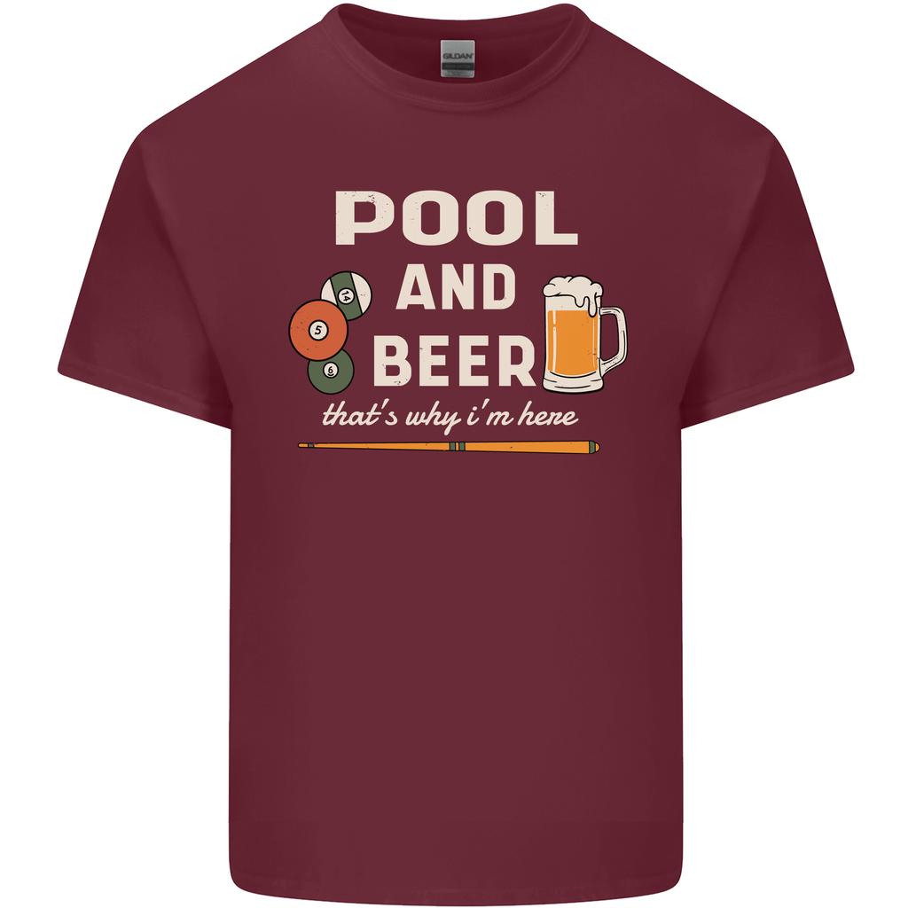 Pool and Beer Thats Why Im Here Unisexs Light Cotton TShirt