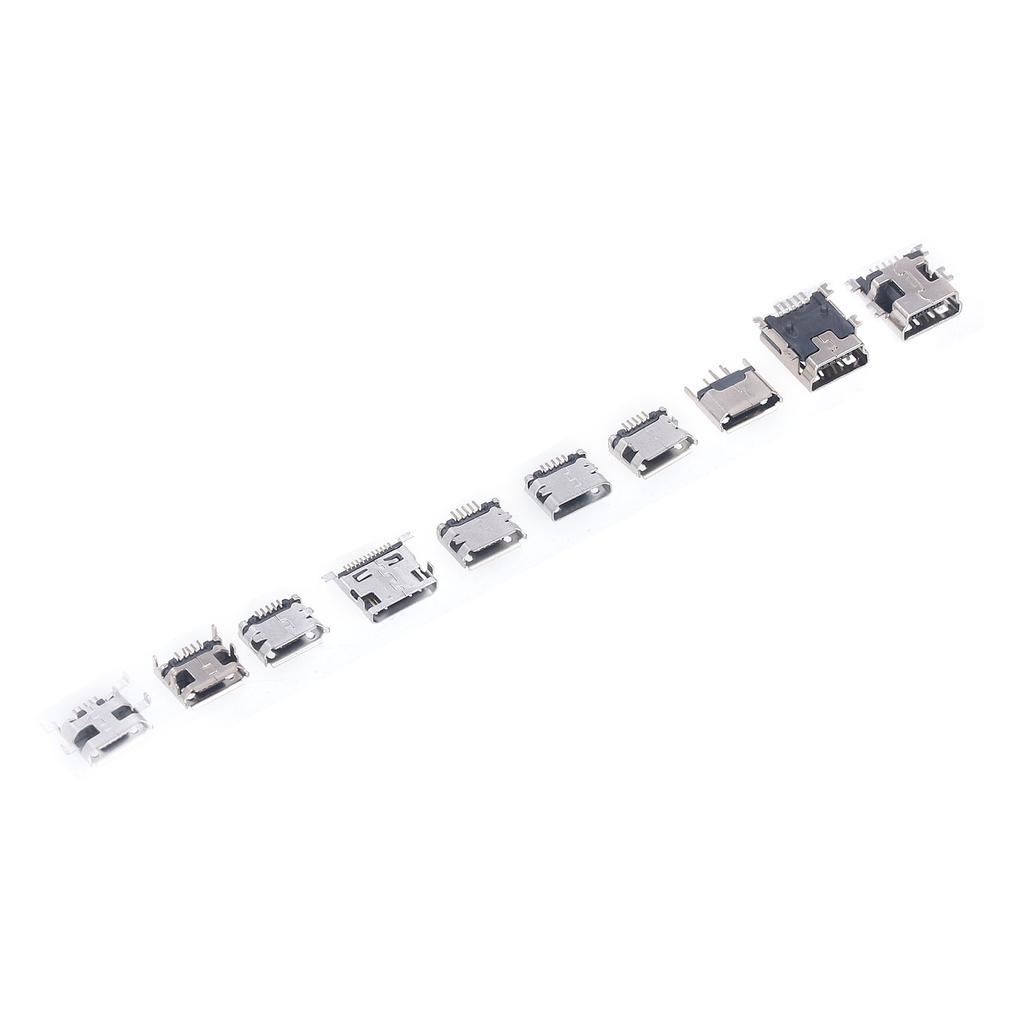 100Pcs Micro MINI USB Female Plug Connector USB Jack Connector for Household Appliance