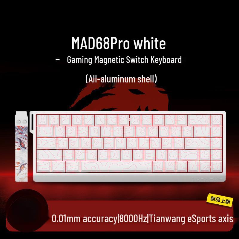 E-Sport 60% Gaming-Tastatur: Magnetische Achse, 61/68 Tasten