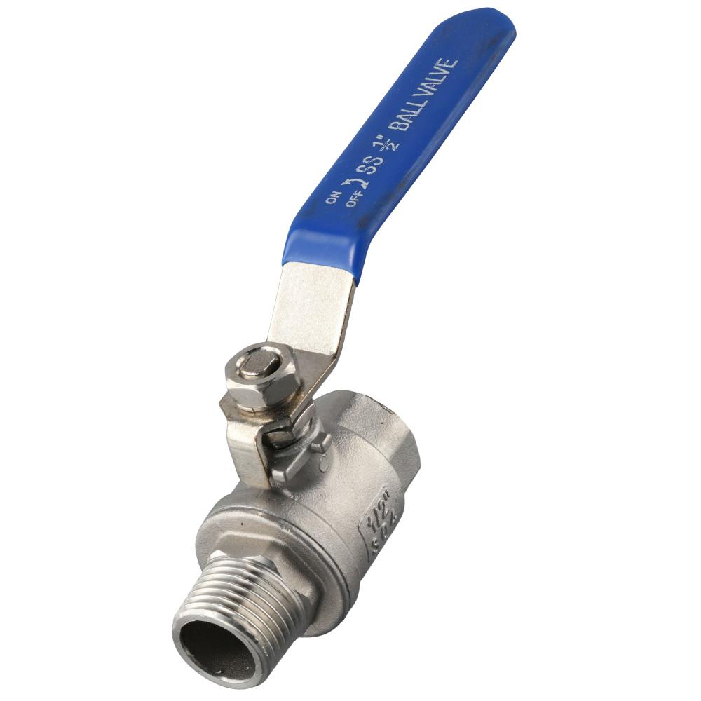 

Silver Ball Valve 1/2 Shut-Off Switch NPT Thread Water Valve Gas