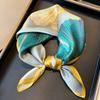 New 100% Natural Real Silk Scarf Fashion Women Summer Beach Small 53*53cm Neck Scarves Shawl Bandana Hijab Pashmina Poncho 2026