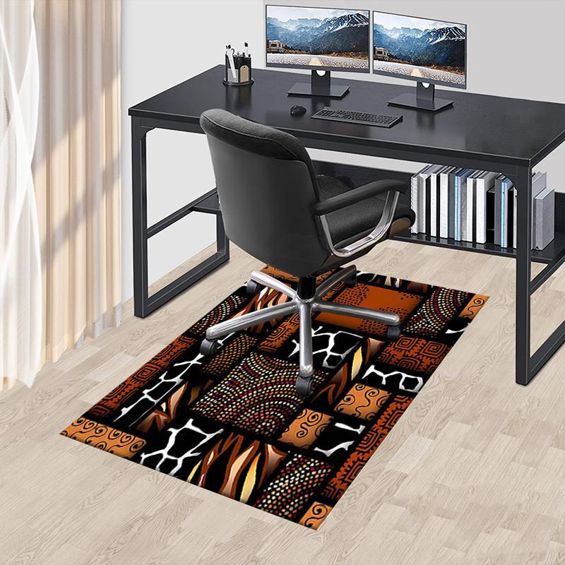 1PC African patterns Anti-slip carpet, suitable for Office, bedroomand playrooms. It can also be used as a sofa footrest cover-W54