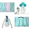 Hatsune Miku White Rabbit Girl Silky Cosplay Costume For Anime Stage Performance
