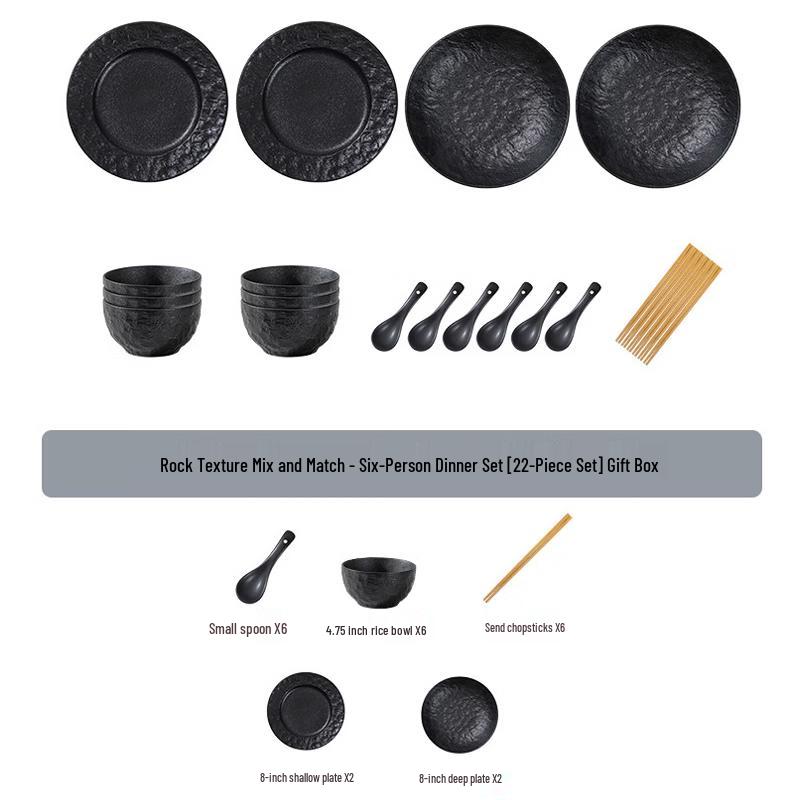 Hua Zao Bai Jia AQ Underglaze Ceramic Dinnerware Set