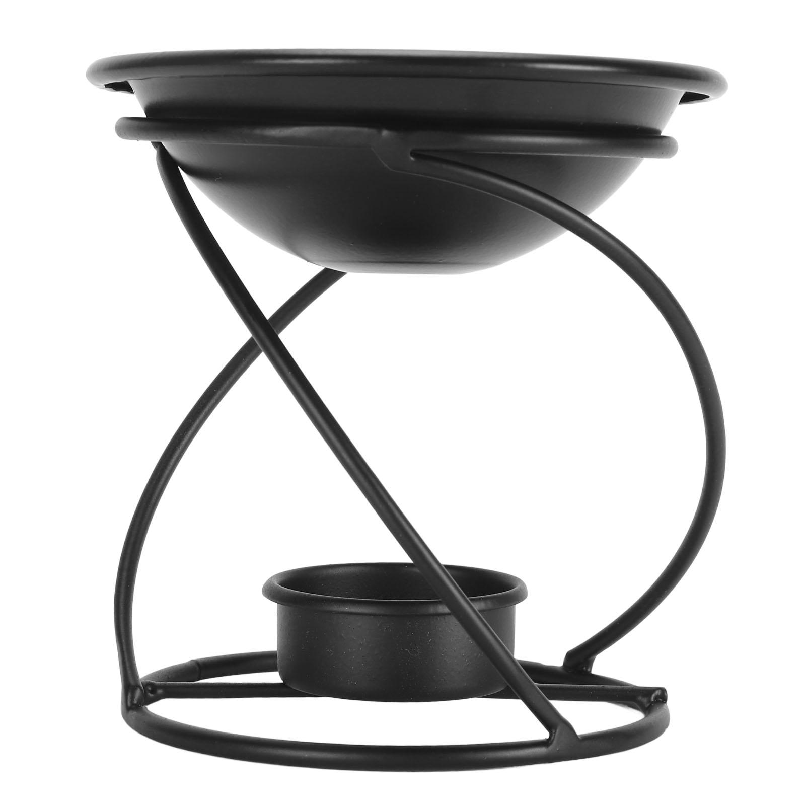 Metal Essential Oil Burner Wax Melt Warmer Fast Heat Conduction Metal Iron Tealight Wax Candle Burner for Home Living
