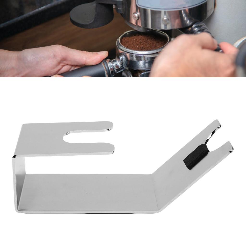 Supporto per Portafiltro Caffè Supporto in Ferro per Portafiltro Rastrelliera per Pesatura Adatto per 51mm 53mm 54mm 58mm Senza Fondo Singolo Doppia Uscita