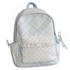 Schoolbag small fresh Japanese plaid student schoolbag niche polka dot lace design backpack light soft sister computer backpack