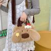 Kawaii Dog Crossbody Bag Lovely Stuffed Animal School Bag Cute Puppy Plush Handbag  Outdoor