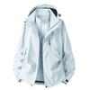 Men Women 3-in-1 Waterproof Windproof Hiking Jacket With Removable Fleece Liner Outdoor Camping Trekking All Season