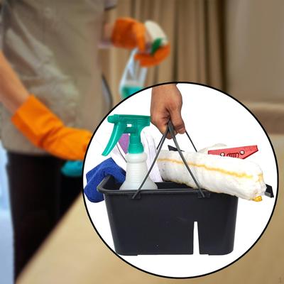 Cleaning Organizer Basket Shower Basket, Multipurpose Portable with Handle for