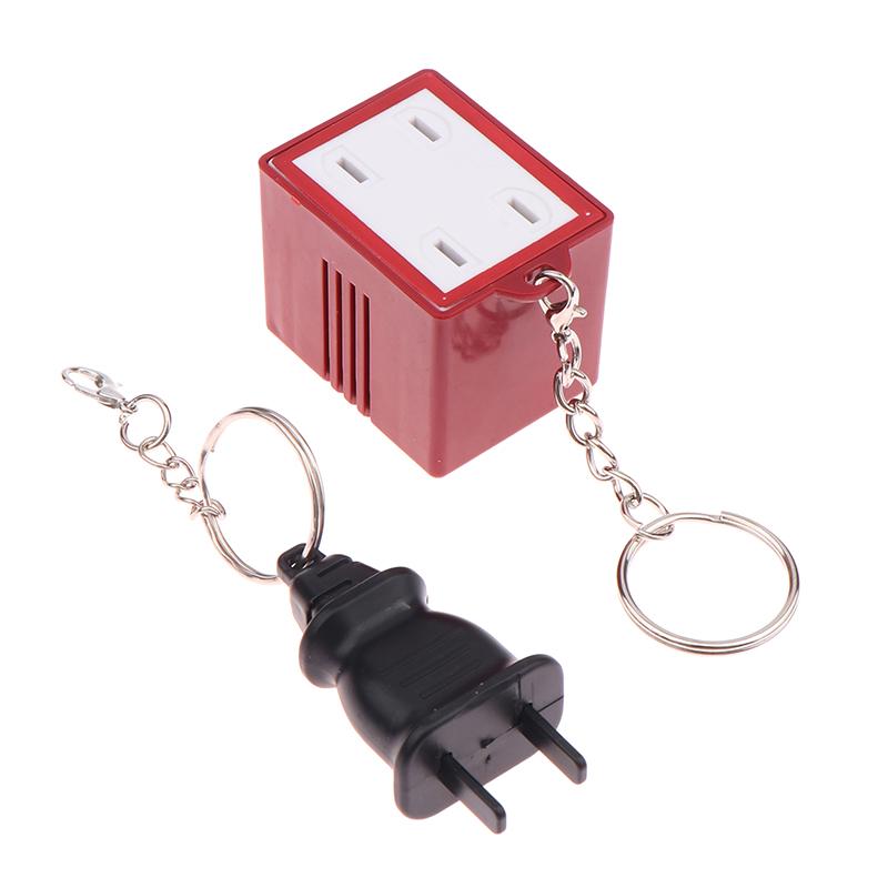 Creative Mini Socket Music Keychain Fun Singing Key Chain Couple Keyring Backpack Pendant Car Key Holder Cute Little Gift