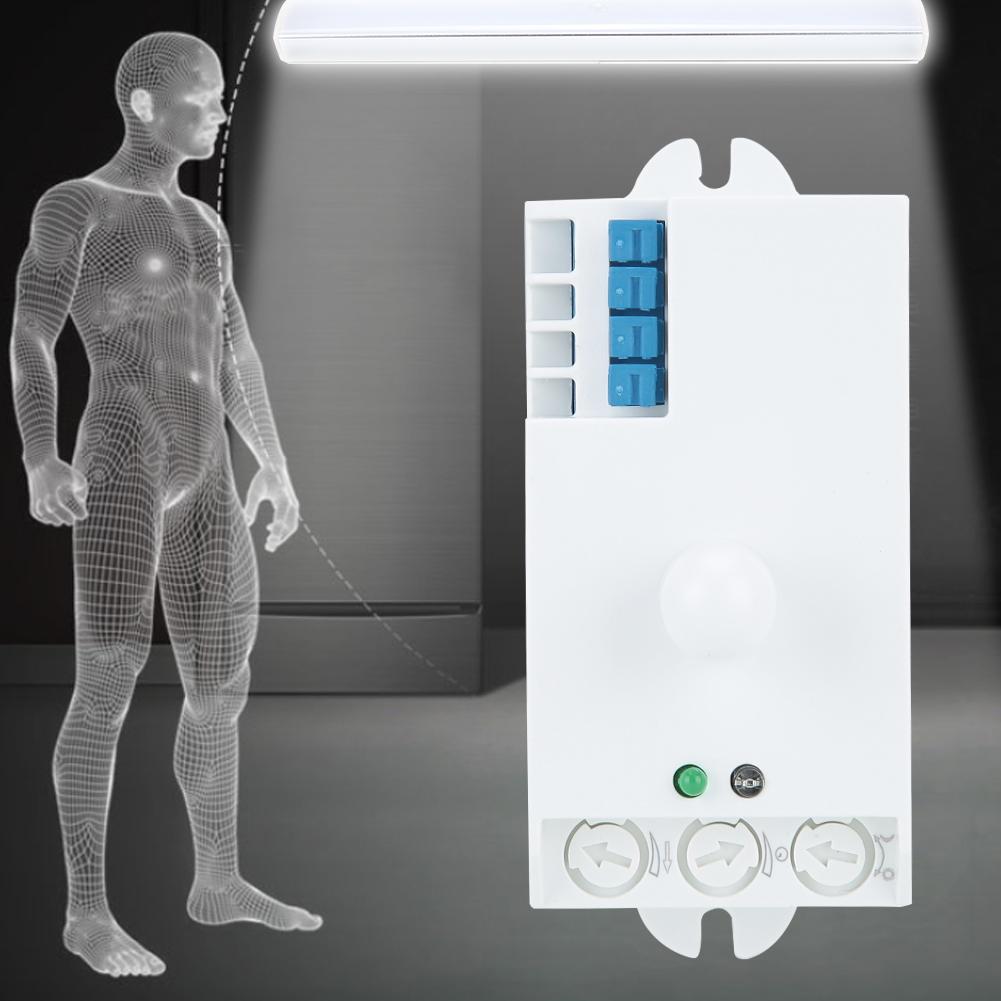 5.8GHz Intelligent Body Induction Switch Microwave Radar Light Sensor Switch DC 12 24V