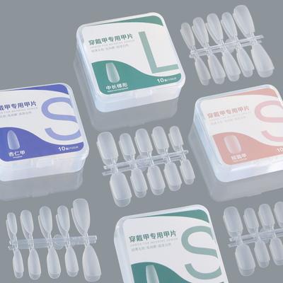 100 Stück ultradünne künstliche Nagelspitzen zum Tragen von Nägeln, kein Schleifen, künstliche Nägel, zum Aufdrücken von Nägeln, Maniküre-Werkzeug