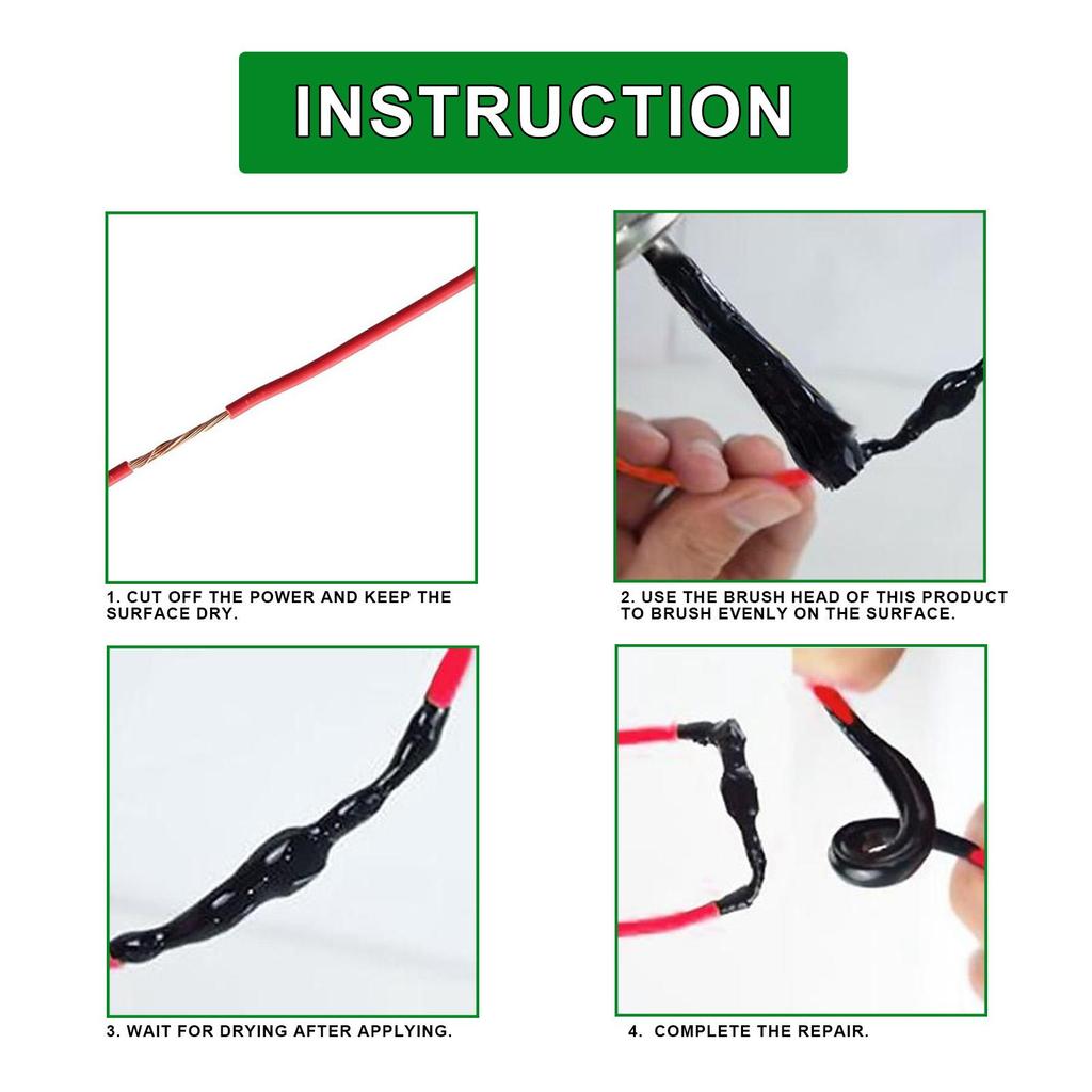Jaysuing insulating tape, heat-insulating, waterproof, high-temperature resistant protective electrical connectors, liquid electrical tape