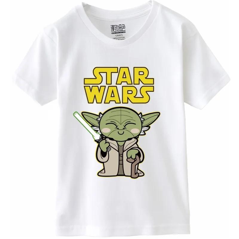 Cotton Breathable Childrens Tshirt Trendy and Cool Star Wars Full Character Printed Parentchild Short Sleeved 2026 New Item