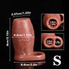 Manicotto Allargante Bloccante per Pene Dildo Seme Anello per Pene Giocattoli Sessuali per Adulti Uomini Manicotto per Pene Spesso Allargato Silicone Morbido Allenamento Desensibilizzazione Maschile