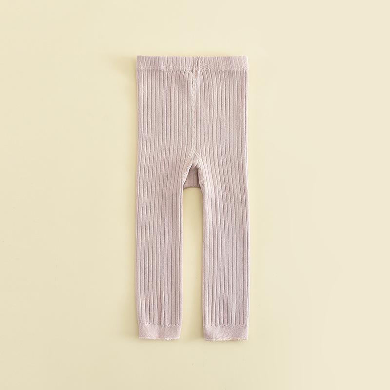 Frühling Herbst Babyhosen Neugeborene Mädchen Leggings Einfarbige Hosen Kinder Kinder Leggings 0-4 Jahre