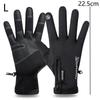 Motorcycle Gloves Winter Thermal Fleece Lined Winter Cold-Proof Full Finger Touchscreen Ski Waterproof Riding Accesso