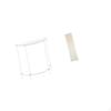 Acrylic Nightstand Clear Side Table Compact Small Layered End Paper