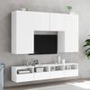 Vidaxl Wall-Mounted TV Cabinet, White, 80X30X30 Cm, Wood-Based Material