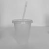 1 Pcs Reusable Straw Drinking Cup Personalized Flash Powder Water Bottle Durable Plastic Tumblers With Straws,Lid
