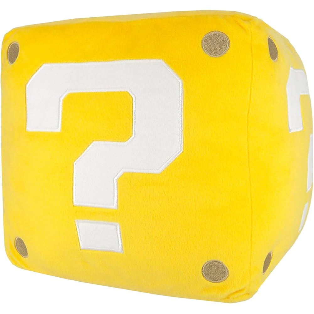 

Sanei Boeki Super Mario Plush Cushion Item Question Block W25 D25 H25 cm Soft Toy