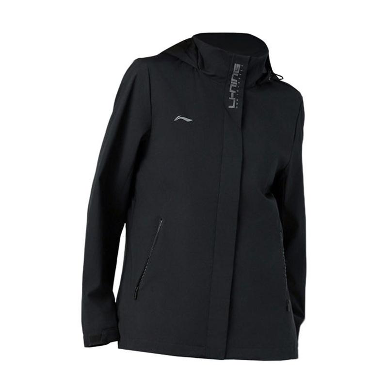 

Li Ning Весенне-осенняя серия групповых покупок Куртка Универсальная черная повседневная спортивная ветровка Женская куртка AFDCA18-6 XXL