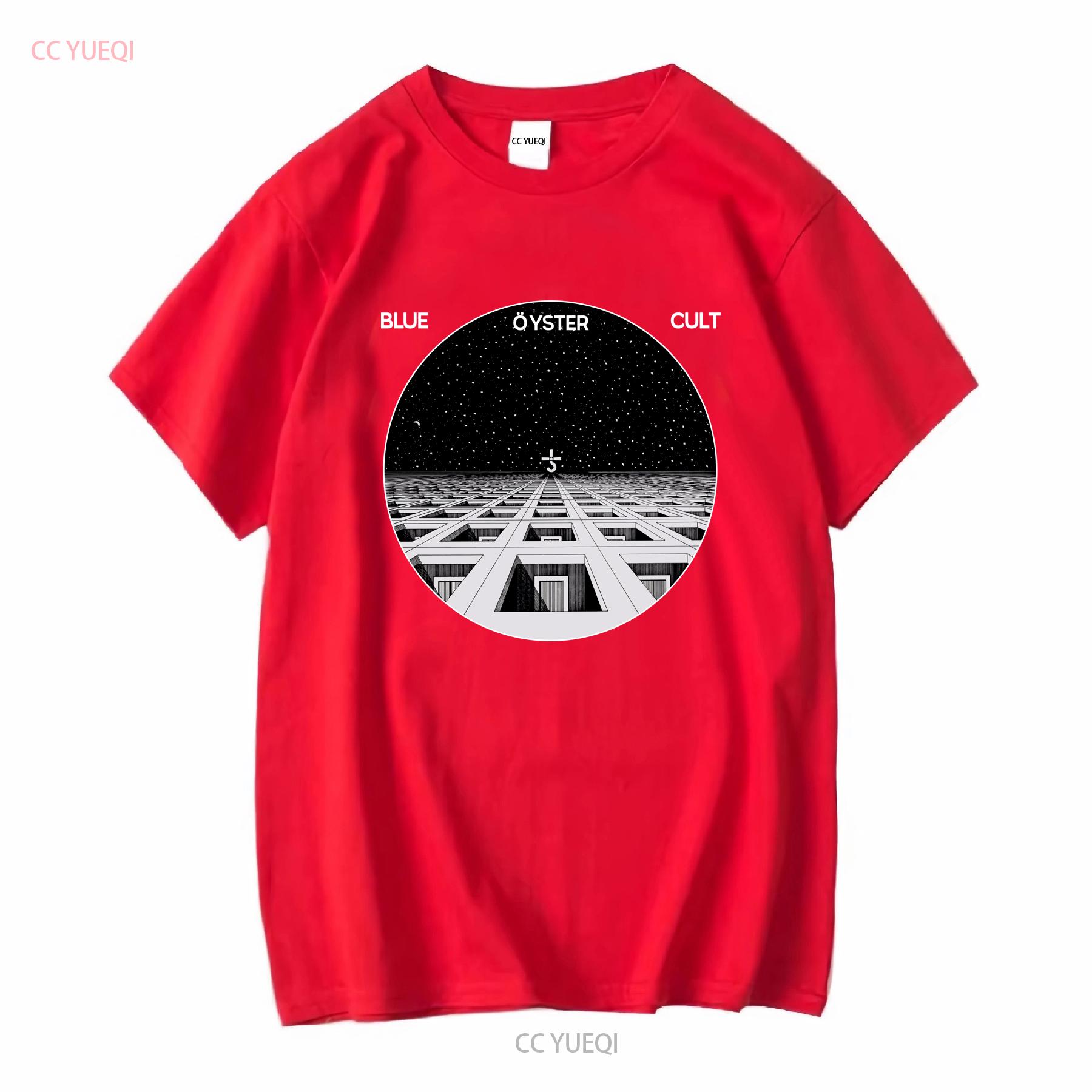 Винтажная синяя футболка группы Blue Oyster Cult B212071 с длинным или коротким рукавом винтажная Постиранная Слегка Растянутая Стильная мода S
