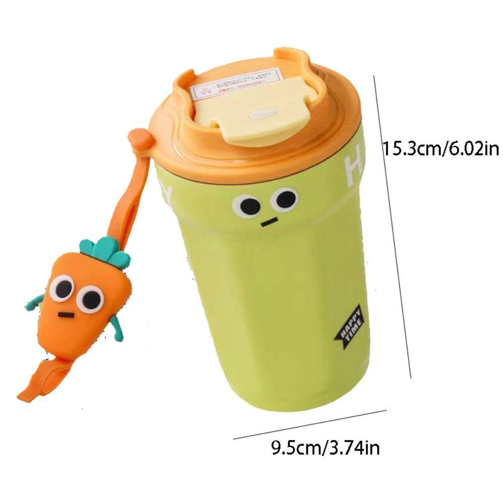 Cartoon Thermal Flask Stainless Steel Water Bottle Portable Coffee Mug  Car