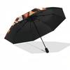 1pc The GodfatherOpen/Close Umbrella-Windproof, Compact Travel Umbrella, Sturdy 8-Rib Shaft1177