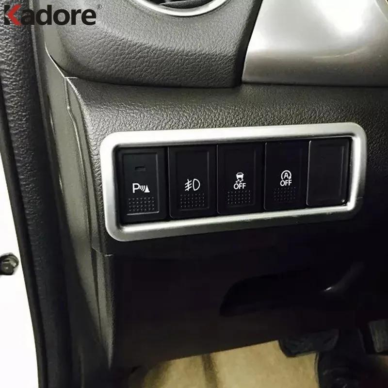 For Suzuki Vitara Escudo 2015 2016 2017 2018   Matte Car Head Light Lamp Switch Button Cover Trim Interior Accessories