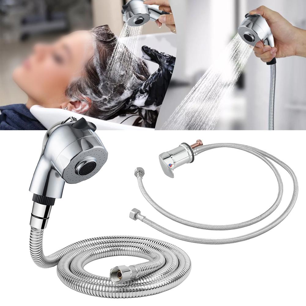 Hose Connector Hose Length 120cm Mixing Valve Dual Function Nozzle Erosion Resistant Finish Home Grooming For Hair Salons