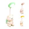 Cartoon Backpack Bear Desk Lamp USB Rechargeable Flexible Gooseneck Table Reading Light Home Office Bedroom Bedside Night Light