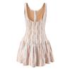   European and American Style New Women's Fashionable Sleeveless Crew Neck Lace Patchwork Waist Dress