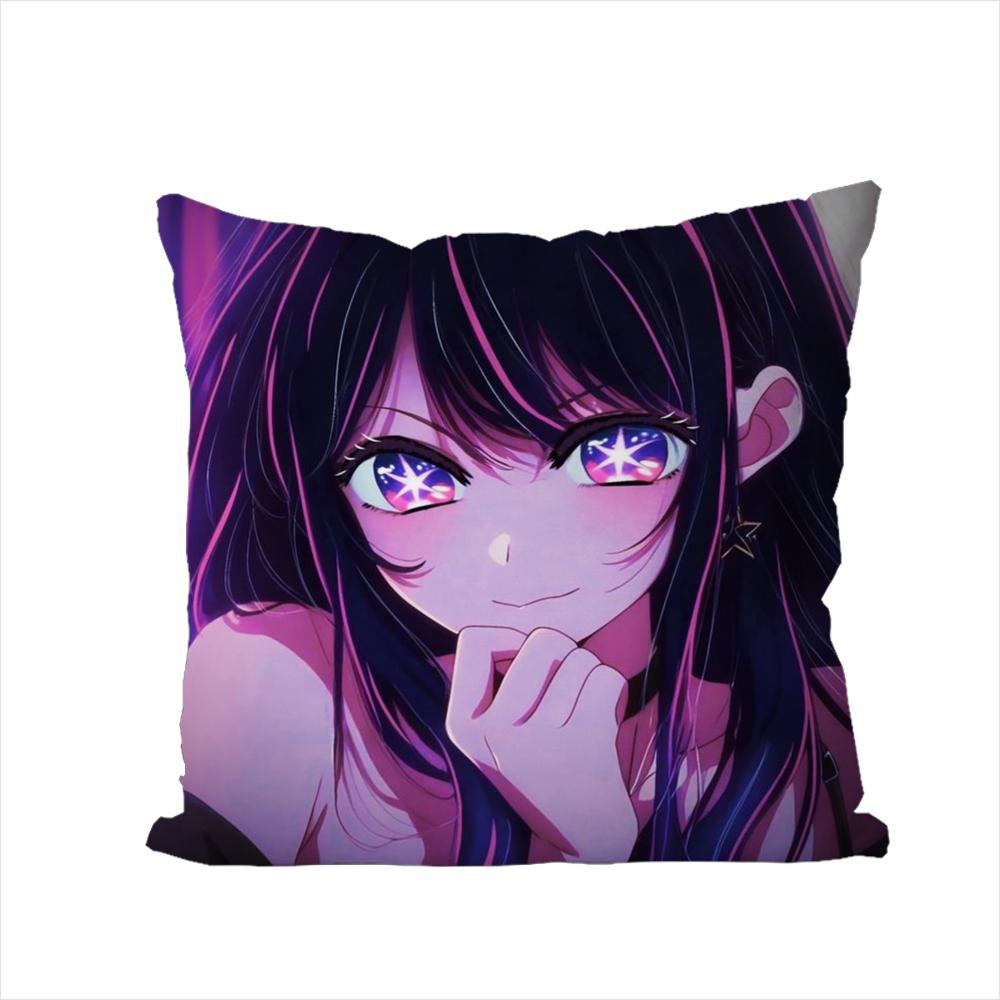 Hoshimachi Suisei Pillow Case For Car Sofa Decorative Home Doublesided Print Plush Square Throw Pillow Cushion Cover
