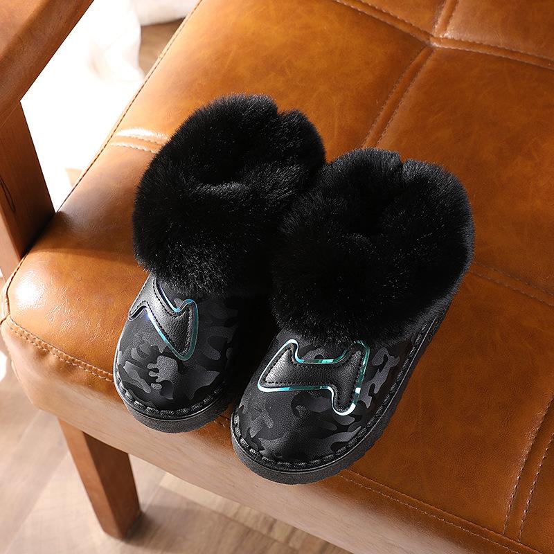 

Зимняя теплая хлопковая обувь для мальчиков и девочек, зимние сапоги для девочек 36